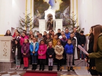 Božićni ugođaj, proslava tijekom Polnoćke