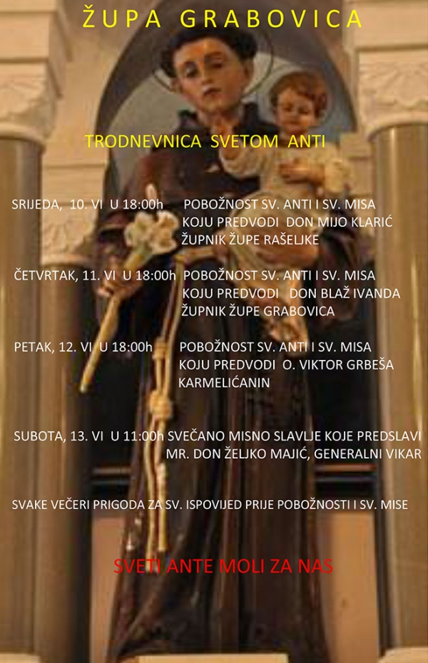 Trodnevnica i proslava sv.Ante